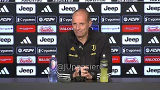 Conferenza stampa ALLEGRI pre JuveGenoa quotMilik ko il motivo del ritiro Su Yildiz e Rabiotquot [upl. by Philemol]