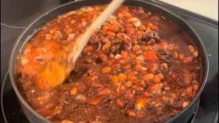 3 Bean Chili its quick and easy and very good [upl. by Witty]