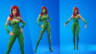 Poison Ivy Skin showcase Fortnite  Poison Ivy Skin Combos [upl. by Nahgam]