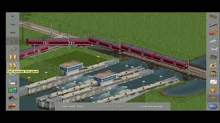 Openttd 32bpp train set openttd train gaming [upl. by Ennairoc738]