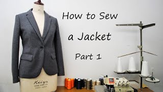 How to sew a jacket  part 1 [upl. by Yevi]