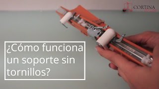 ¿Cómo funciona un soporte sin tornillos Cortinadecor [upl. by Buffy371]