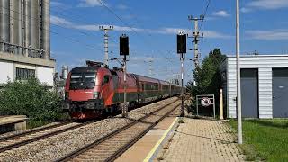 ÖBB Railjet  Mannswörth [upl. by Atrebla]