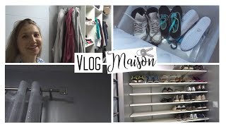 VLOG MAISON 36  Je crée mon RANGEMENT à CHAUSSURES surmesure cest un CASSETÊTE [upl. by Dlonyer]