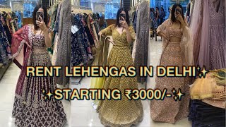 RENT LEHENGAS IN DELHI✨ NONBRIDAL [upl. by Hauger]