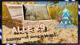 Alle 29 Edmund ROCKWELL Explorer Notes auf The Island  Ark Survival Ascended  Doctendo [upl. by Arahs58]