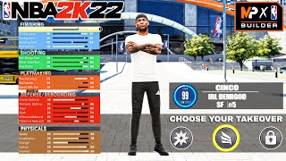 CINCO OFFICIAL NBA 2K22 BUILD  IRL 2WAY SLASHING SHOT CREATOR [upl. by Chamberlin]