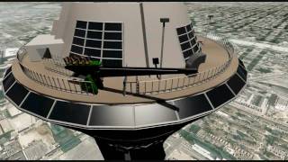 3D Max Stratosphere Tower Rides Las Vegas [upl. by Godfree]