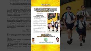 AP Govt Announces Dasara Holidays For Schools  Dasara APGovt youtubeshorts [upl. by Yeargain]