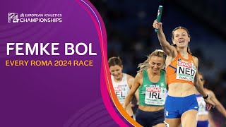 A trio of MEDALS 🥇🥇🥉 Femke Bol 🇳🇱  Every race in Roma 2024 [upl. by Mauceri]