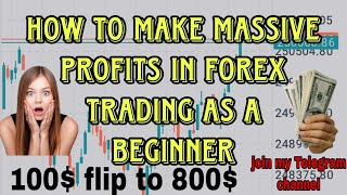 HOW TO MAKE MASSIVE PROFIT IN FOREX TRADING AS A BEGINNERJoin my Telegram channel viral forex [upl. by Virginie]