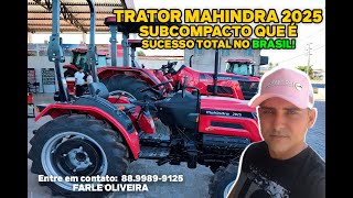 Trator Mahindra 2025 sucesso total no Brasil [upl. by Inait]