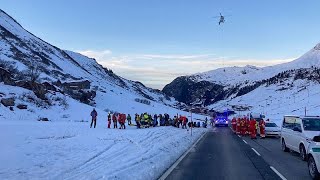 Avalanche en Autriche  les dix skieurs ont été retrouvés quatre blessés [upl. by Margarita]