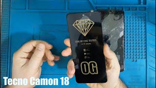 DIY  Tecno Camon 18 CH6n Cracked Screen Replacement 📲 [upl. by Tench]