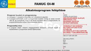 1 Alkatrészprogram felépítése FANUC [upl. by Sausa72]