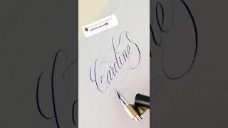 kaligrafia calligraphy handwriting script lettering copperplate writing diy cursive art [upl. by Uv]