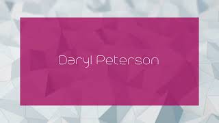 Daryl Peterson  appearance [upl. by Judie]