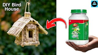 How to make bird houses from plastic bottlesMaking Bird House from Waste Material🐦🏠 [upl. by Nroht]