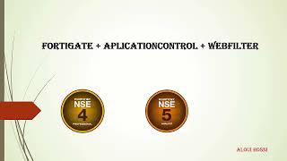 Fortigate Firewall AplicationControl  WebFilter NSE4 [upl. by Liagibba]