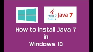 Java 7 Oracle JDK 7 installation in Windows 10  Java SE 7 Update 80 [upl. by Nehgam]