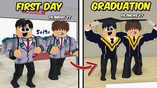 BrookHaven RP GRADUATION DAY with FilAndreYT  ROBLOX [upl. by Wulfe248]