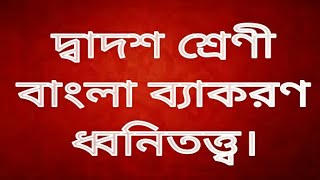 Hs Bengali suggestion 2024Class 12 Bangla Grammer Short question MCQ SAQByakaran ধ্বনিতত্ত্ব । [upl. by Ernald]