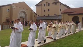 Clear Creek Abbey  Monastery  Corpus Christi Mass  Procession to Altar of Repose 2 [upl. by Houston]