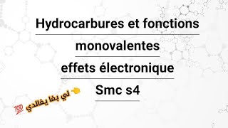 Hydrocarbures et fonctions monovalentes • effets électronique [upl. by Llertal]