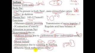 Biochemistry  drsameer  Minerals 2  Na K Cl Fe Cu Iodine Zink Manganese amp Others [upl. by Davena]