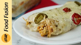 Jalapeno Chicken Enchiladas Recipe by Food Fusion [upl. by Yonah817]