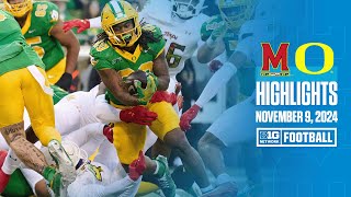 Maryland at Oregon  Highlights  Big Ten Football  1192024 [upl. by Tager]