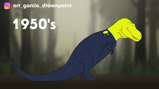 Evolution of the T rex Throughout history  2D animation  ARTuro [upl. by Mecke]