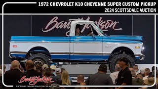 SOLD 1972 Chevrolet K10 Cheyenne Super Custom Pickup  BARRETTJACKSON 2024 SCOTTSDALE AUCTION [upl. by Ettennyl]