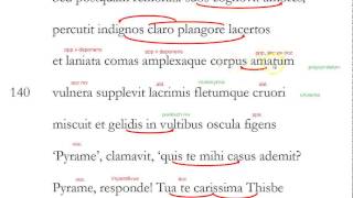 Ovidius Pyramus en Thisbe vers 137141 [upl. by Navert]