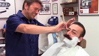 Paolo Barrasso  Barbiere Paolo  Torino  Italian Barber [upl. by Luthanen]