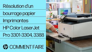 Comment résoudre un bourrage papier  Imprimantes HP Color LaserJet Pro 32013204 3288  HP Support [upl. by Ingram511]