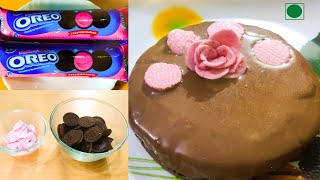 Pink Oreo Cookies Recipe  easy Oreo Cake without Ovan  Egg amp Flour [upl. by Imojean]