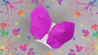 DIY  ORIGAMI BUTTERFLY BOX WITH SECRET MESSAGE  TUTORIAL  GIFT IDEAS [upl. by Ecirtnom554]