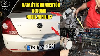 İÇİ BOŞ KATALİTİK KONVERTÖR DOLUMU NASIL YAPILIR  OKSİJEN SENSÖRÜ ARIZASI GEELY FAMİLİA [upl. by Levana]