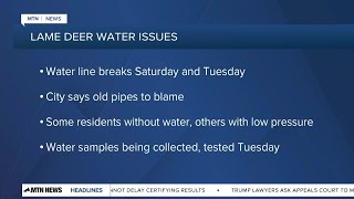 2 line breaks cut off water to parts of Lame Deer school let out early [upl. by Hattie]