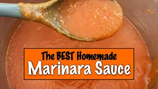 HOMEMADE MARINARA SAUCE with Garden Fresh Tomatoes [upl. by Byler]