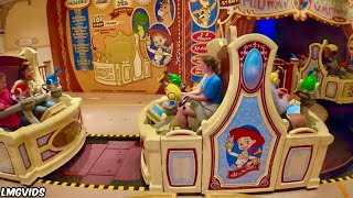 4K Toy Story Midway Mania  Interactive Shooter  Disney California Adventure  4K 60FPS POV [upl. by Airb41]