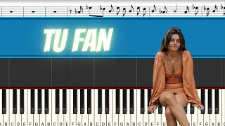 Mafalda Cardenal  Tu Fan  Piano Tutorial  Midi [upl. by Magocsi]