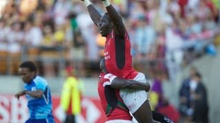 SevensMemories  Kenya beat NZ at Wellington Sevens [upl. by Noyerb702]