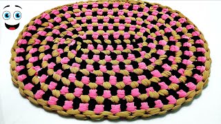 Super beautiful doormat idea doormat making at home paydan banane ka tarika [upl. by Ingeberg]