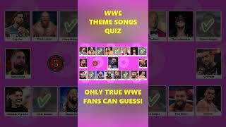 WWE Theme Songs Quiz 🎶✅ wwe wwequiz shorts [upl. by Ajnin]