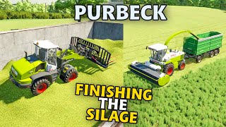 HOW MUCH SILAGE DID WE MAKE  Purbeck  FARMING SIMULATOR 22  Episode 18 [upl. by Parlin]