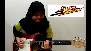 Supa strikas theme song guitar cover [upl. by Eirahcaz287]