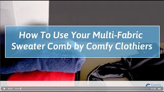 How to Use MultiFabric Sweater Combs by Comfy Clothiers [upl. by Arahk196]