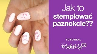 Manicure jak nadrukowany czyli jak używać stempli do wykonania zdobień na paznokciach Paulina [upl. by Magnus]